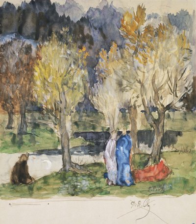 Sacred Grove by Pierre Puvis de Chavannes